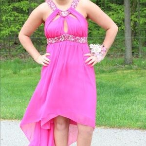 Formal pink dress